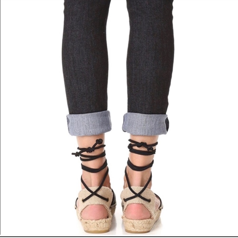 Soludos Leather Platform Gladiator Espadrilles - image 3